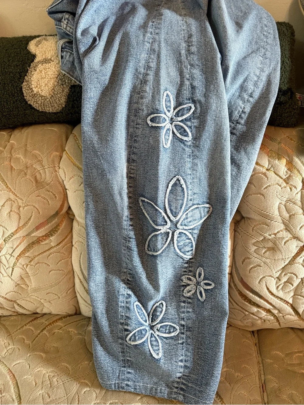 Driftwood Parker Light Blue Embroidered Women’s Jeans